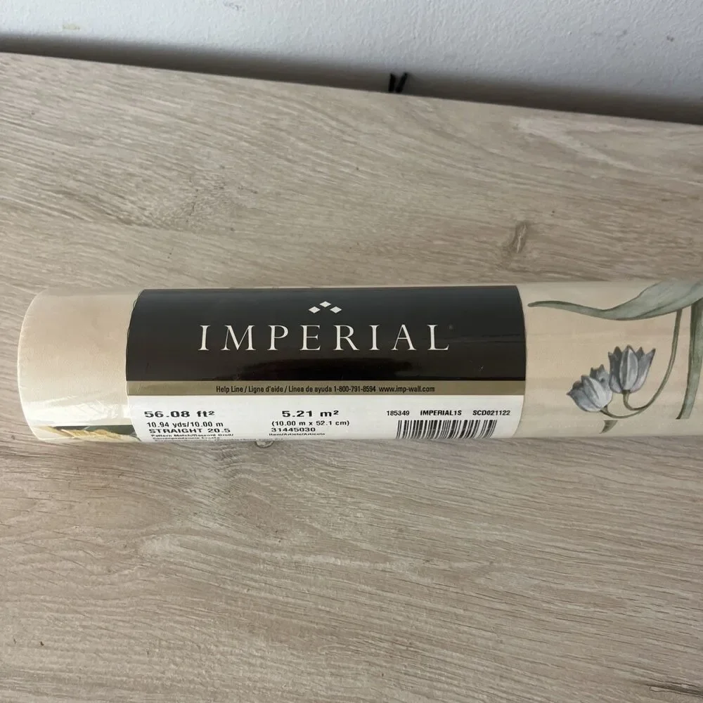 Vintage Imperial Wall Coverings Floral Pastel Wallpaper PrePasted 31445030 11 yd